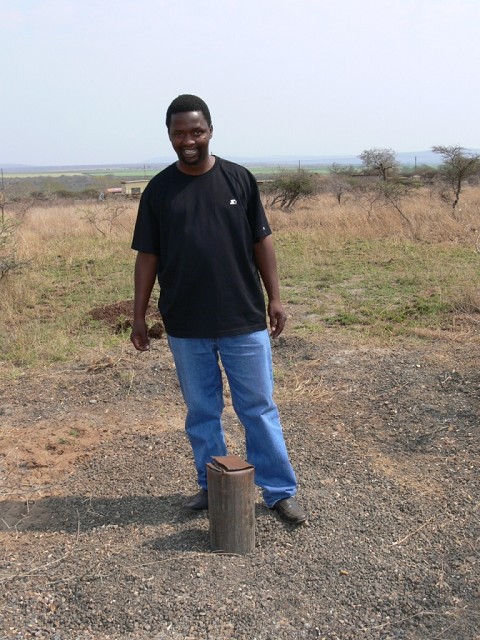 pastor gift with the new well pipe