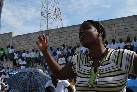 praying woman